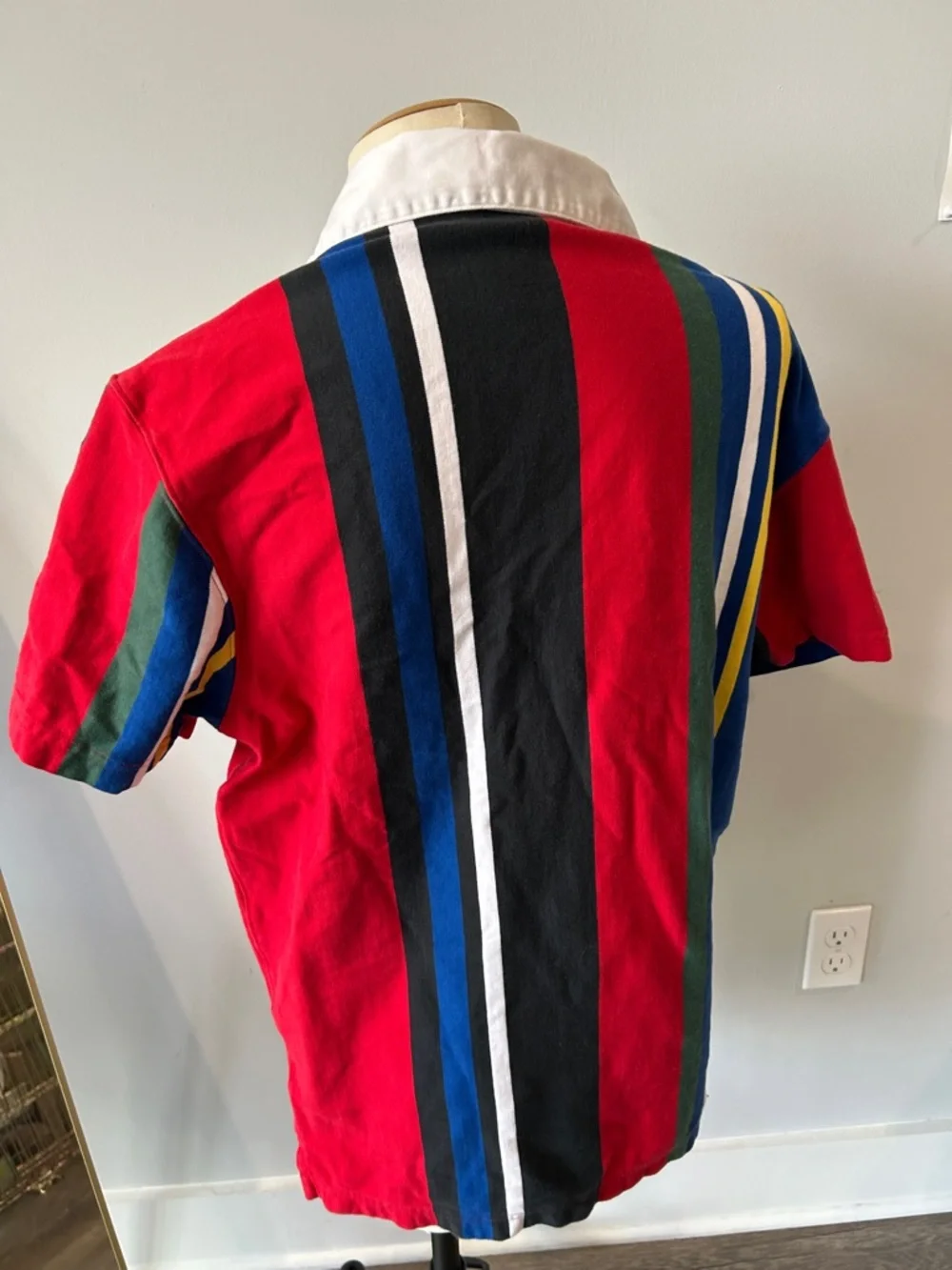 J.‎ Crew Short-sleeve rugby shirt in mixed stripe